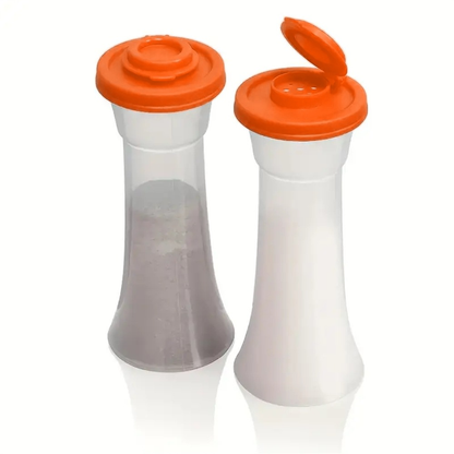 🧂 Set of 2 Large Plastic Shakers for Salt and Pepper