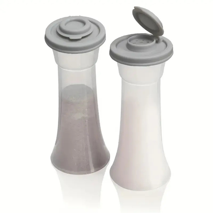🧂 Set of 2 Large Plastic Shakers for Salt and Pepper