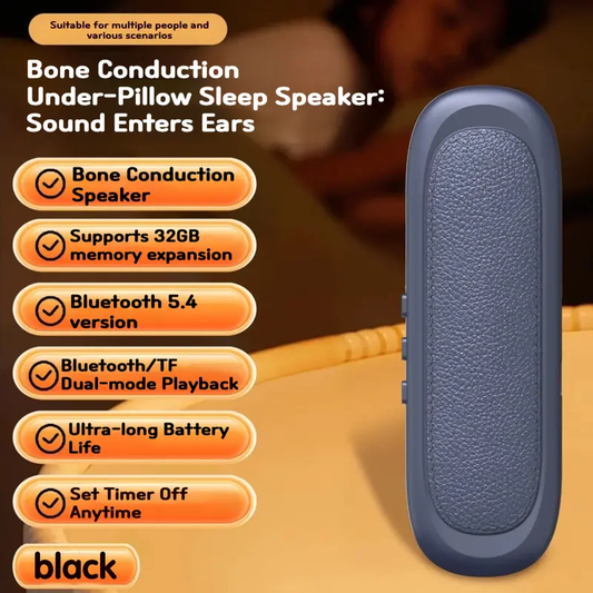 🔥Limited TimePromotion 50% OFF🔥 Bluetooth Bone Conduction Pillow Speaker for Sleeping