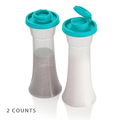 🧂 Set of 2 Large Plastic Shakers for Salt and Pepper