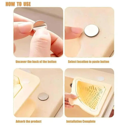 🔥Limited TimePromotion 50% OFF🔥 Triangle Kitchen Sink Filter with Magnetic Drain Basket