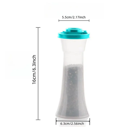 🧂 Set of 2 Large Plastic Shakers for Salt and Pepper