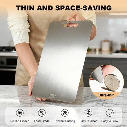 Professional Stainless Steel Chopping Board Set – Food-Grade & Heavy-Duty