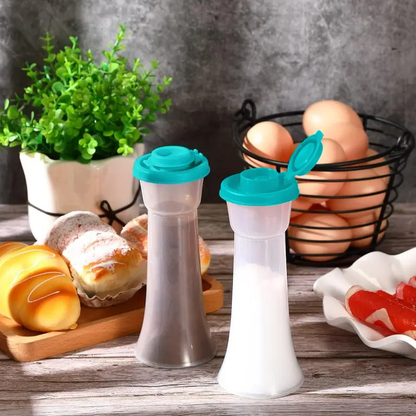 🧂 Set of 2 Large Plastic Shakers for Salt and Pepper