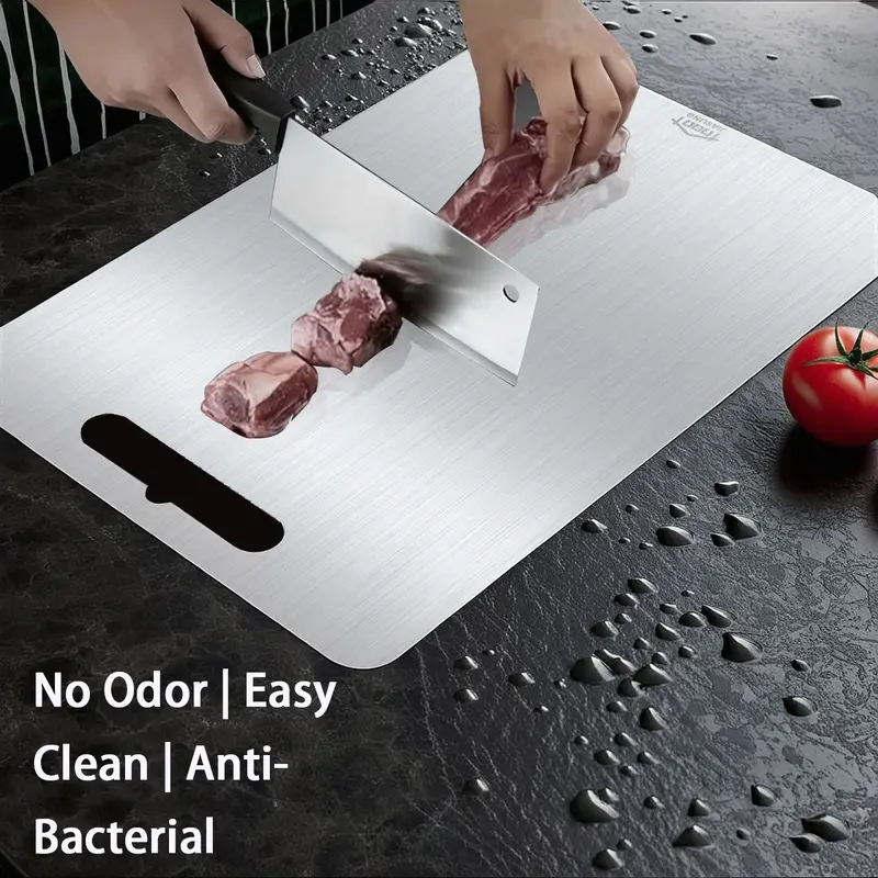 Professional Stainless Steel Chopping Board Set – Food-Grade & Heavy-Duty