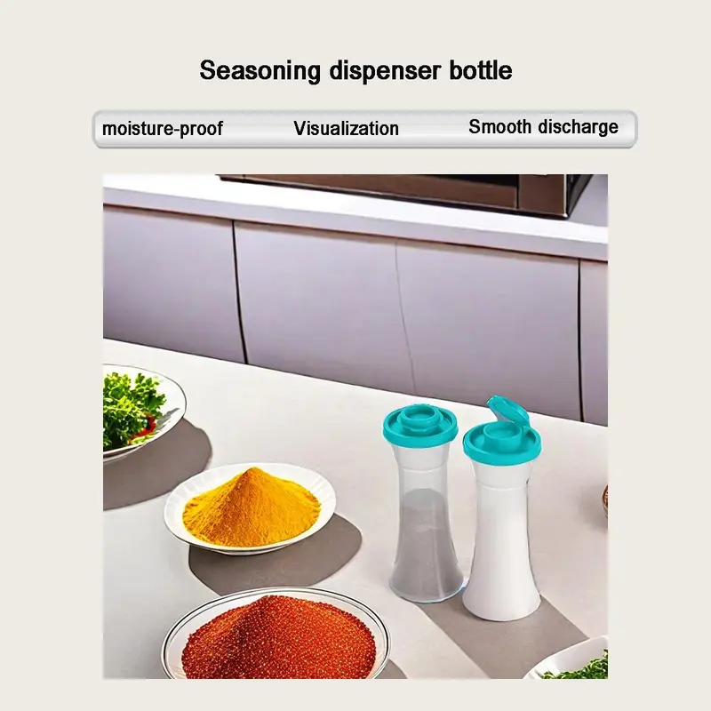 🧂 Set of 2 Large Plastic Shakers for Salt and Pepper