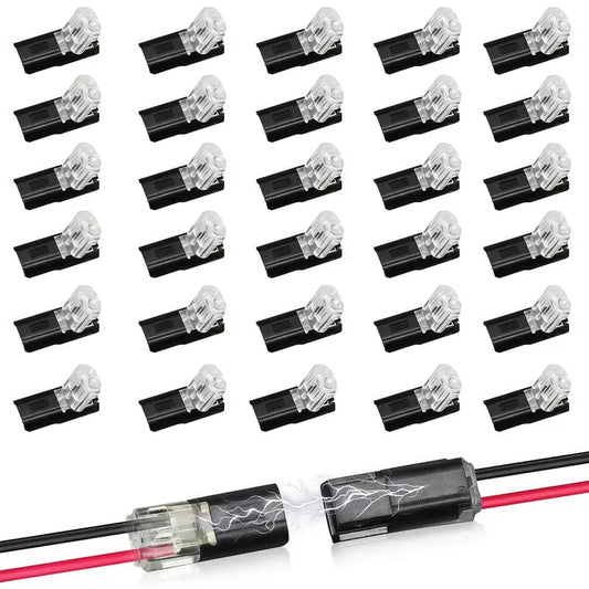 🔥LAST DAY 50% OFF - 🛠️💥Double-Wire Plug-in Connector Led Light Strip Connectors 2 Pin