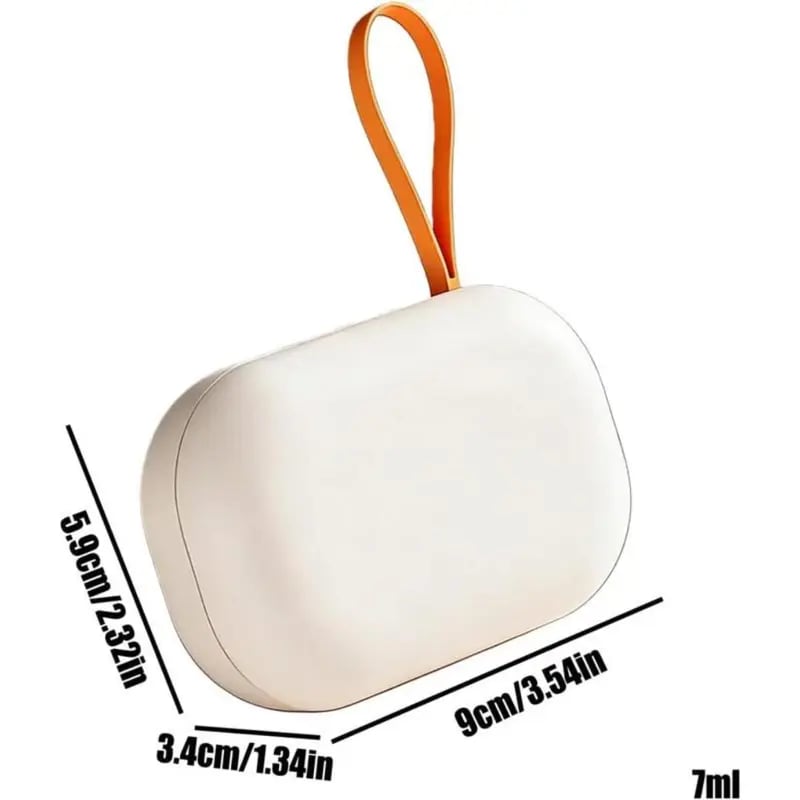 💝✨Ultrasonic Rechargeable Contact Lens Cleaner with Vanity Mirror - Portable Case for Hard & Soft Lenses